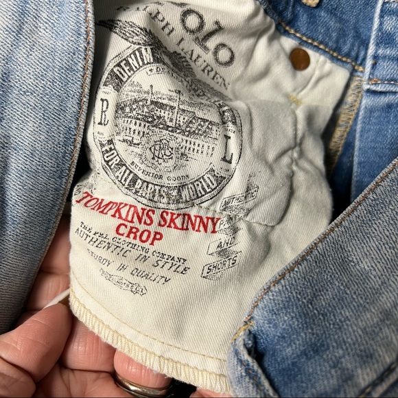 Polo Ralph Lauren Tompkins skinny crop jeans SZ 27/4 - Picture 5 of 7